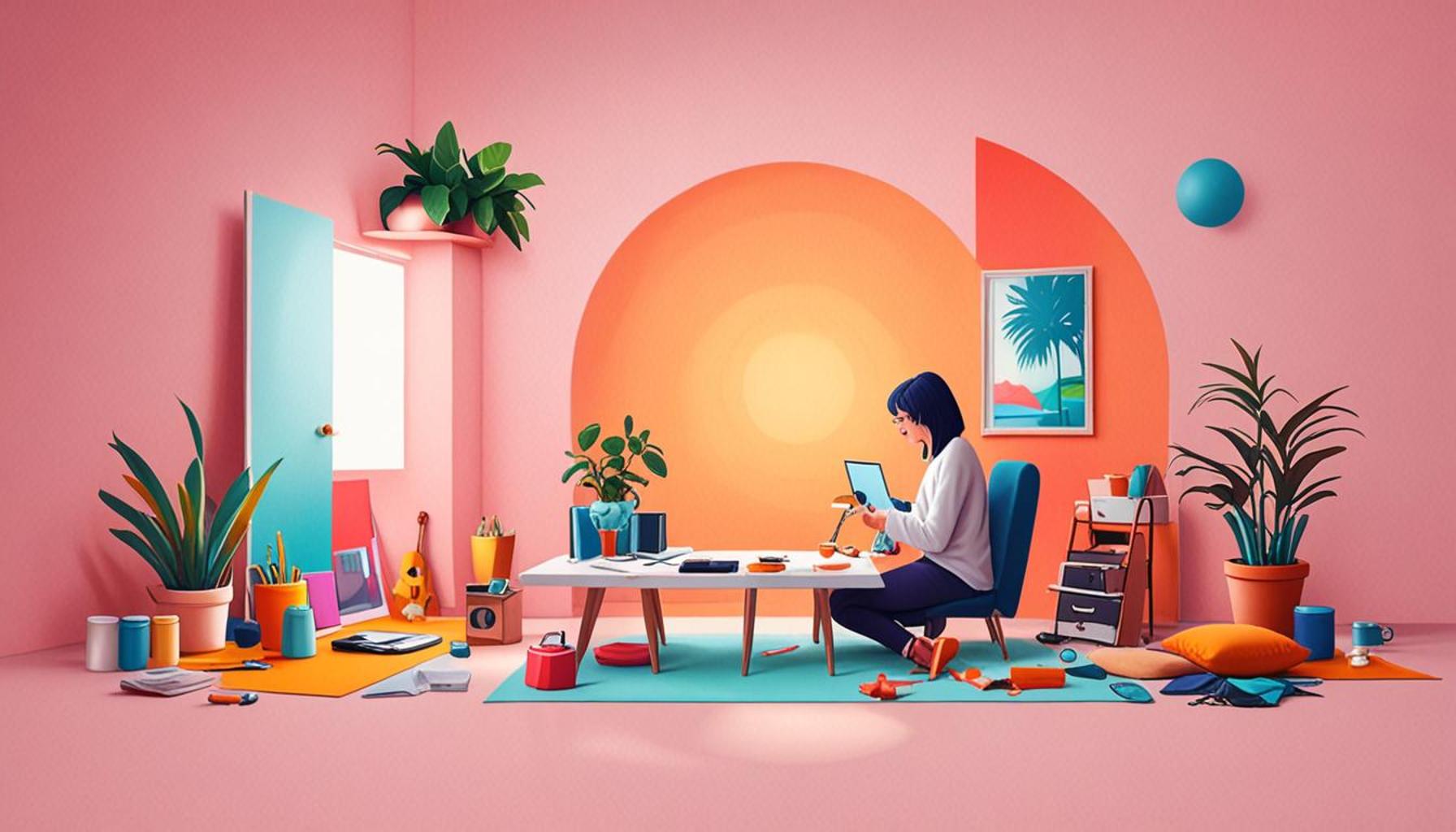 The importance of minimalist personal space in promoting creativity and self-expression